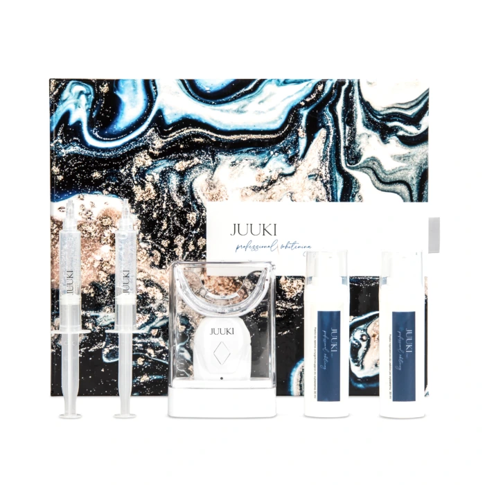 JUUKI PRO SORA – profesjonalny zestaw do wybielania zębów z lampą LED